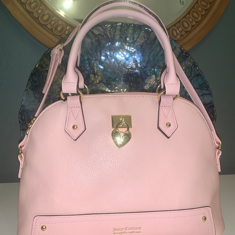 Juicy Couture NEW Satchel Handbag Purse Keyhole Dome Light Pink